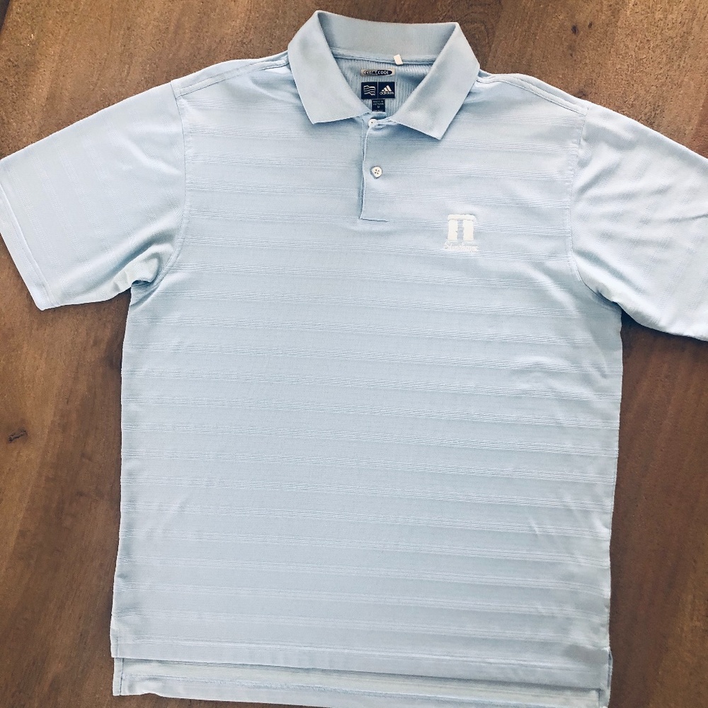 Adidas Men's Medium Blue Golf Top -dd3